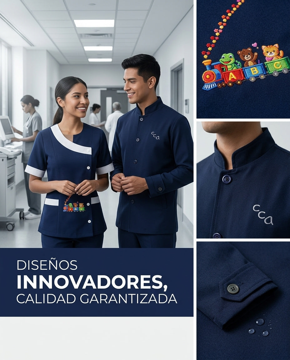 Uniforme Antifluido Dama Azul