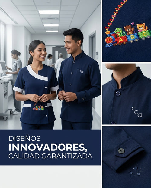 Uniforme Antifluido Dama Azul