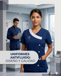 Uniforme Antifluido Dama Azul